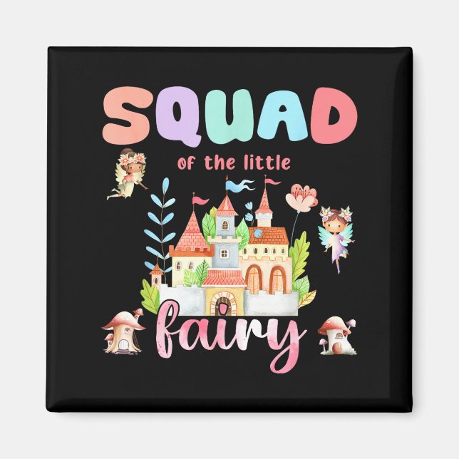 Imán Squad Of The Little Fairy 1st Birthday Girl Fairyt (Frente)