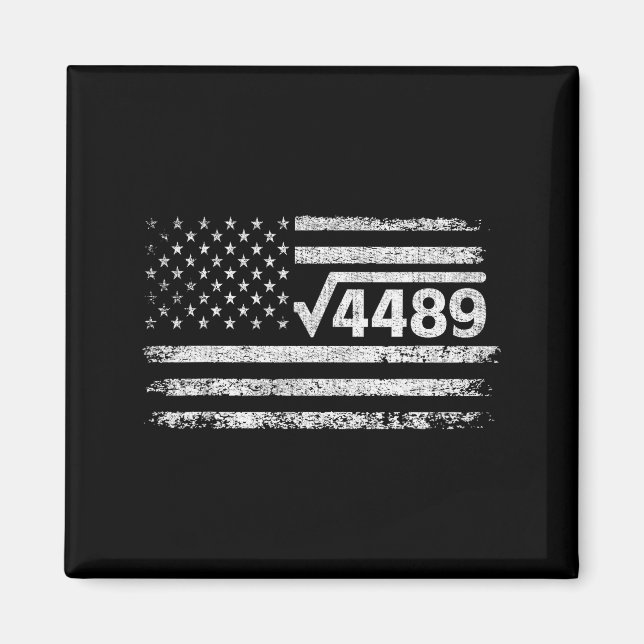 Imán Square Root 4489 Slang Math Teacher Six Seven 6 7  (Frente)
