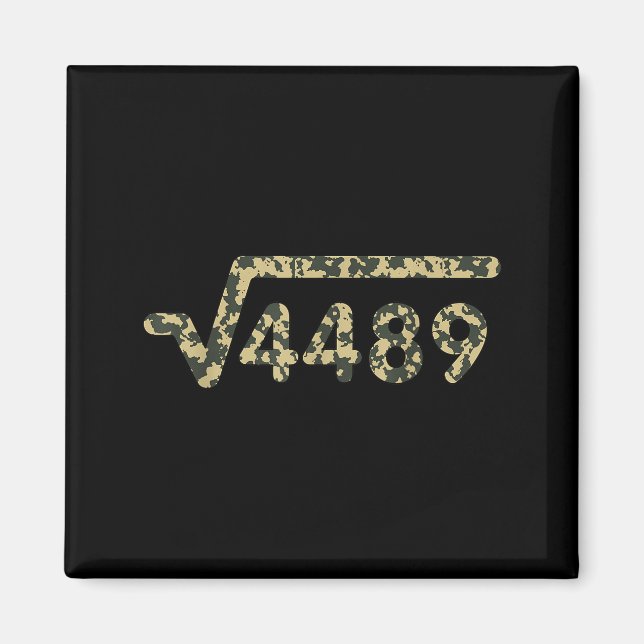 Imán Square Root 4489 Slang Math Teacher Six Seven 6 7  (Frente)