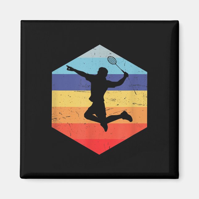 Imán Squash Mens Badminton Player (Frente)