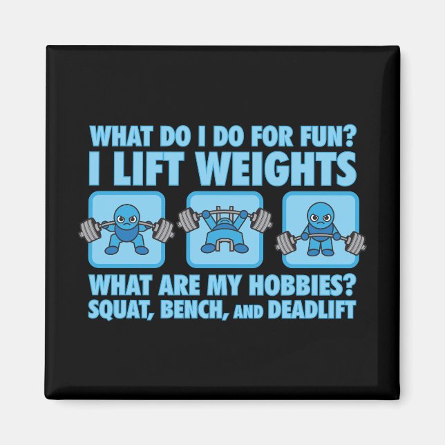 Imán Squat, Bench Press, Deadlift - Hobbies - Kawaii (Frente)