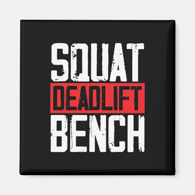 Imán Squat Deadlift Bench Weibo Levantamiento de pesas (Frente)