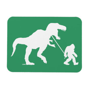 Imán Squatchin ido con T-rex