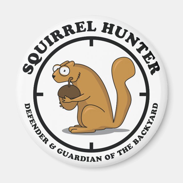 Imán Squirrel Hunter (Frente)