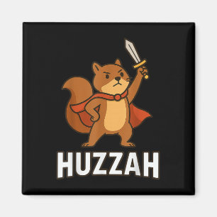 Imán Squirrel Huzzah Knight Espada Graciosa Para Hombre