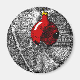 Imán Squirrel in Christmas Tree