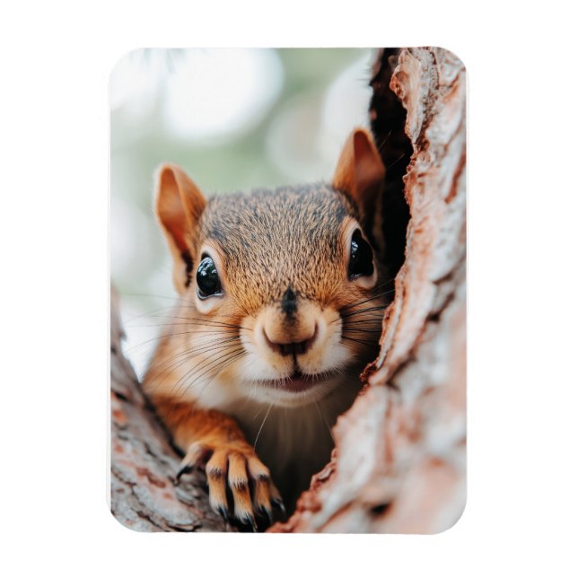 Imán Squirrel Wild Animal Loving Portrait  (Vertical)