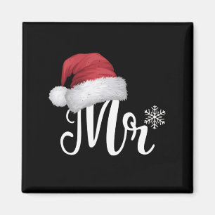 Imán Sr Claus Parejas Navidades Pajamas Santa