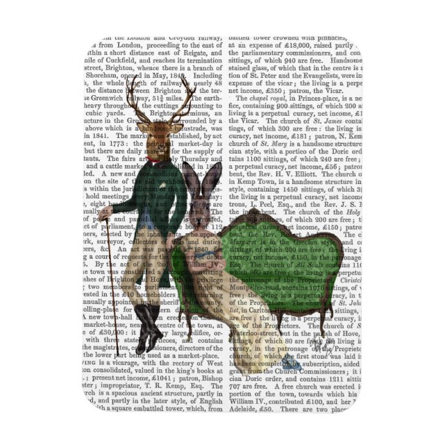 Imán Sr. Deer y Sra. Rabbit (Vertical)