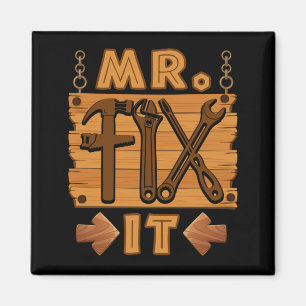 Imán Sr. Fix It Orgulloso Handyman Repairman Dad
