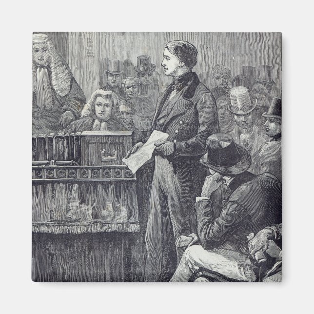 Imán Sr. Gladstone pronunciando su discurso de investid (Frente)
