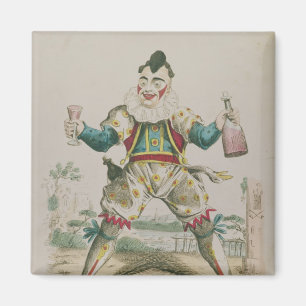 Imán Sr. Grimaldi como payaso