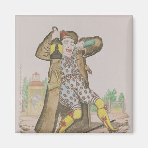 Imán Sr. Grimaldi como payaso, iluminación