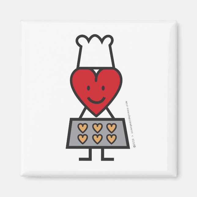 Imán Sr. Heart Fridge Magnet (Frente)