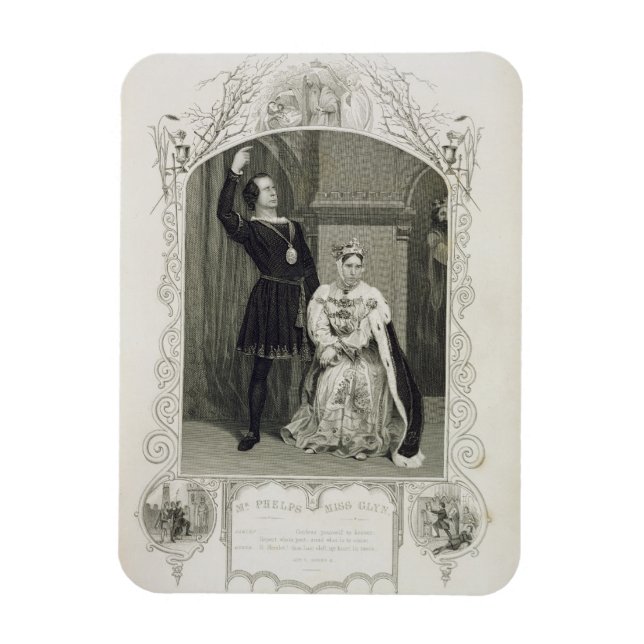 Imán Sr. Phelps como Hamlet y Miss Glyn como Reina Gert (Vertical)