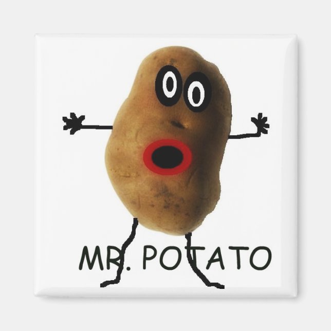 Imán Sr. Potato Personalizado (Frente)