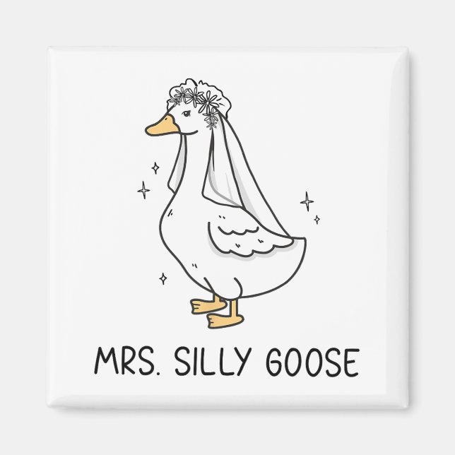 Imán Sr. Silly Goose Y Sra. Silly Goose Couple Matchi (Frente)