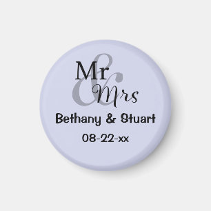 Imán Sr. y Sra. Boda Couple (lilac)