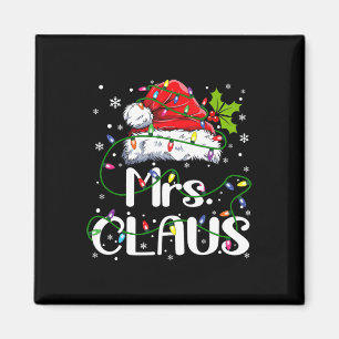 Imán Sr. Y Sra. Claus Parejas Navidades Pajama