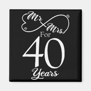 Imán Sr. y Sra. Durante 40 Años 40º Aniversario de Boda