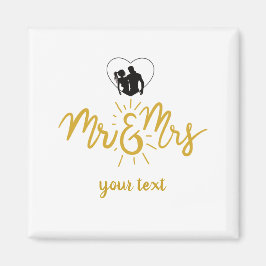 Imán Sr. y Sra. Newly Wed Magnet