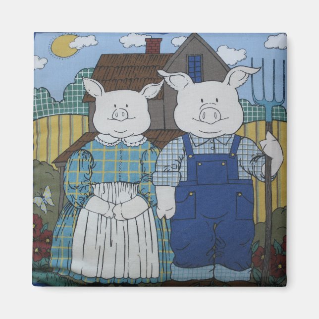 Imán Sr. Y Sra. Pig (Frente)