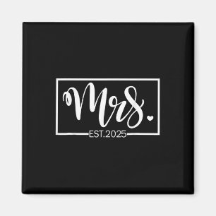 Imán Sra. Est. 2025 Recién Casados Boda Esposa Sr &