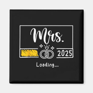 Imán Sra. Est. Novia Boda recién casada 2025