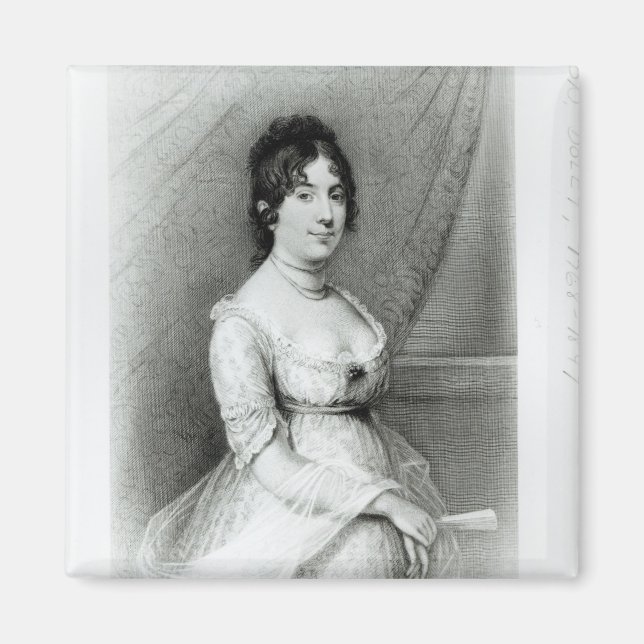 Imán Sra. James Madison, Dolley Payne , c.1804-55 (Frente)