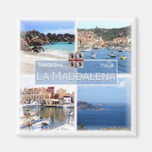 Imán SRD024 LA MADDALENA, Mosaico, Cerdeña, Fridge