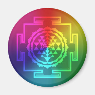 Imán Sri espiritual Yantra - arco iris