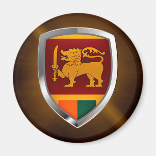 Imán Sri Lanka Metallic Emblem
