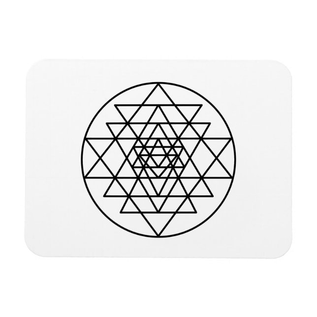Imán Sri Yantra (Horizontal)
