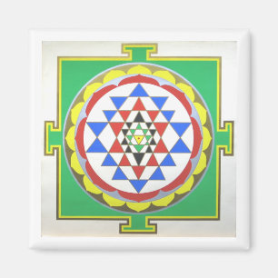 Imán Sri Yantra - Colores Precisos
