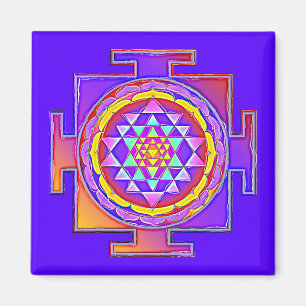 Imán Sri Yantra - Diseño de símbolo del hinduismo 1