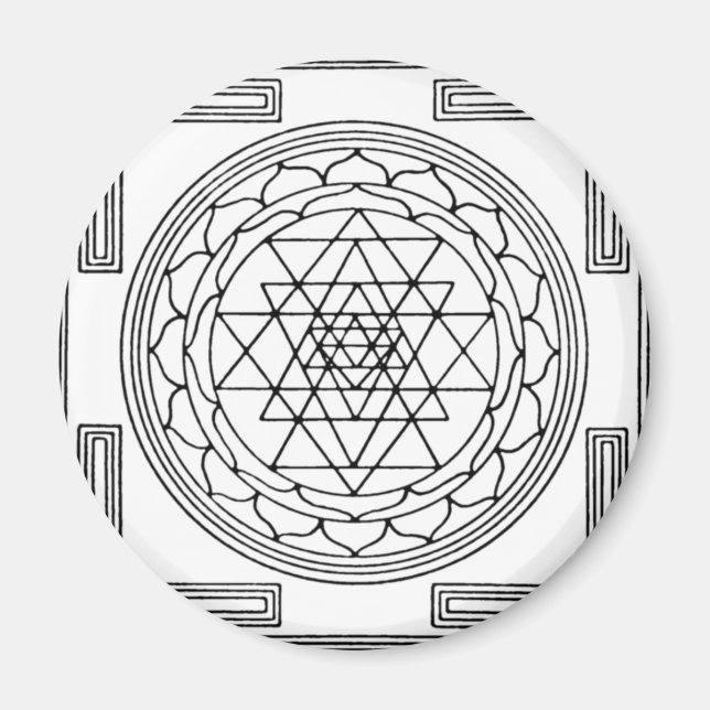 Imán Sri Yantra Mandala (Frente)
