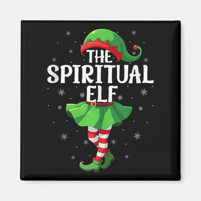 Imán Sritual Elf Christmas Girls Women Elf Squad Xmas F (Frente)
