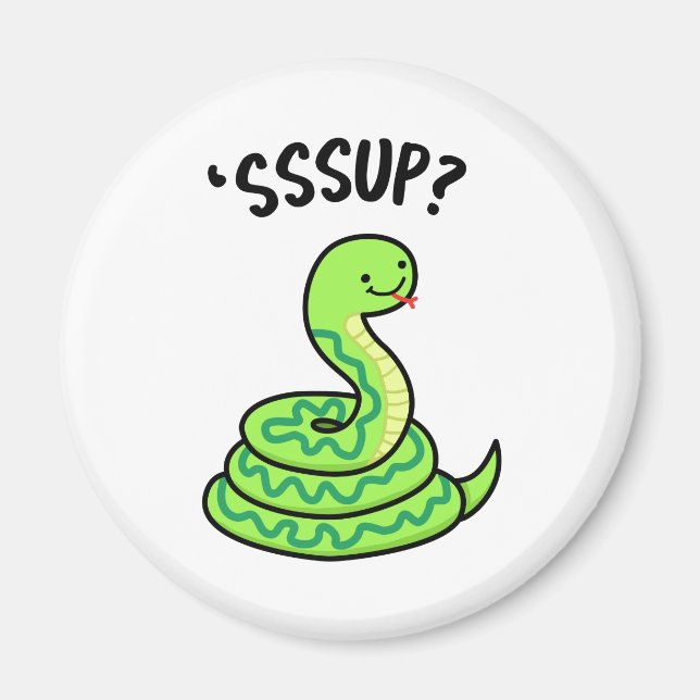 Imán Sssup Funny Hissing Snake Pun (Frente)