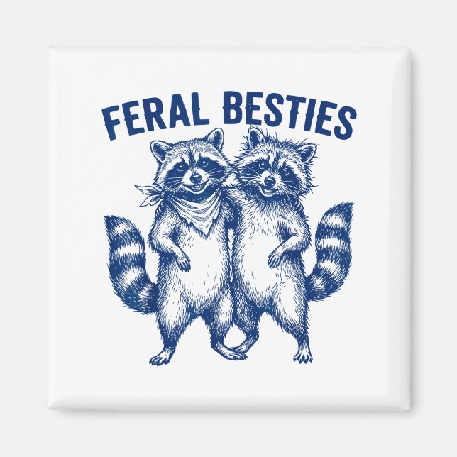 Imán Ssum Feral Ies Matching Friend Twinning Funny Bff  (Frente)
