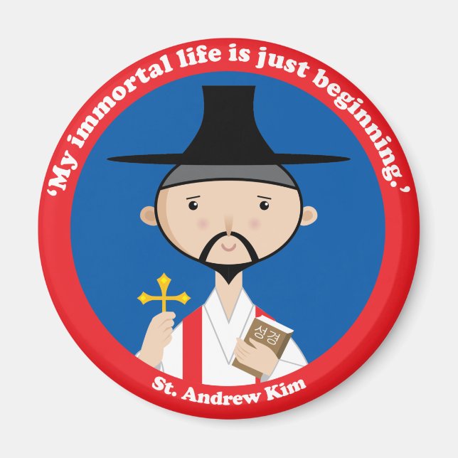 Imán St. Andrew Kim (Frente)