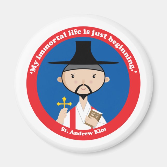 Imán St. Andrew Kim (Frente)