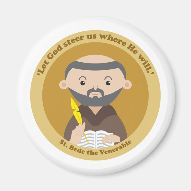 Imán St. Bede the Venerable (Frente)