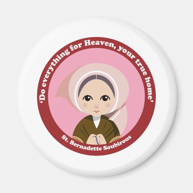 Imán St. Bernadette Soubirous (Frente)