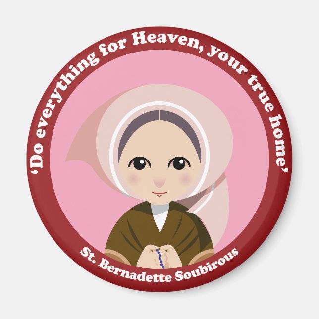 Imán St. Bernadette Soubirous (Frente)
