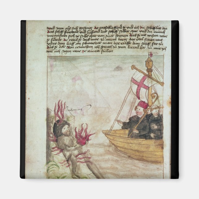 Imán St. Brendan en su barco (Frente)