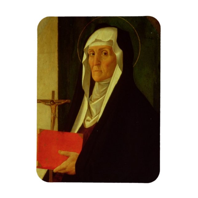 Imán St. Clare, c.1485-90 (temperatura sobre el panel) (Vertical)