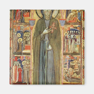 Imán St. Clare con escenas a partir de su vida