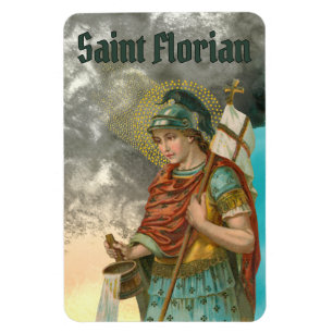Imán St. Florian con cubo (humo; M 019)