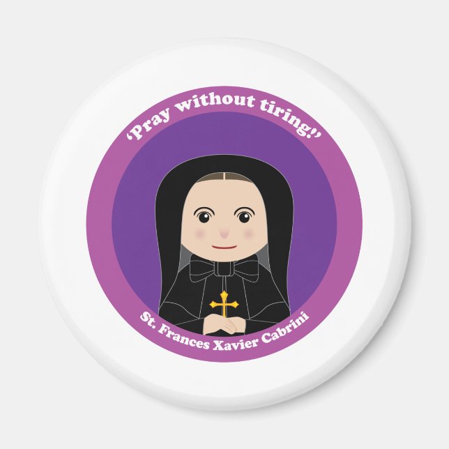 Imán St. Frances Xavier Cabrini (Frente)