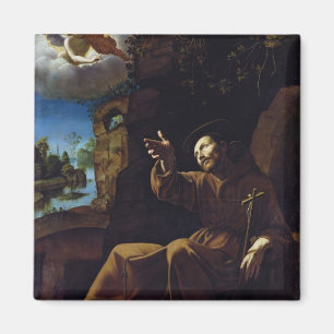 Imán St Francis de Assisi consoló por un ángel
